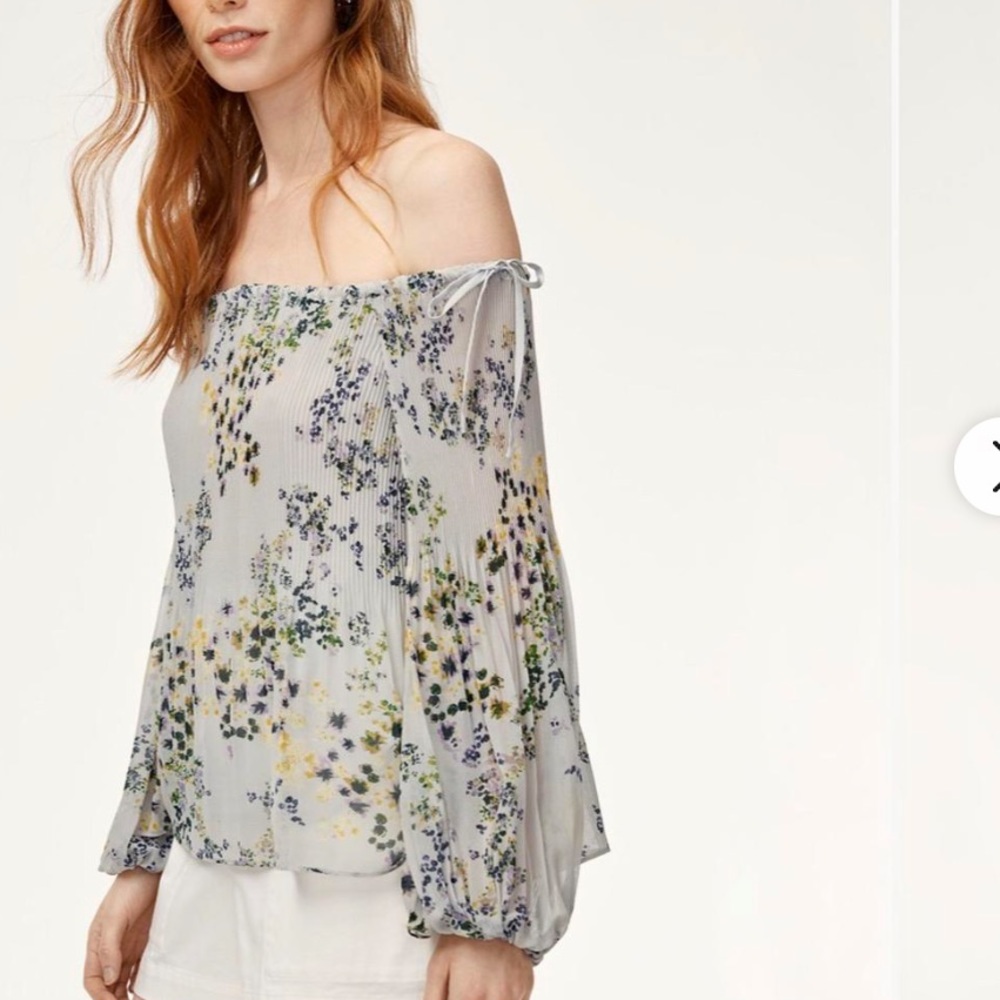 Wilfred Floral Talence Blouse in purple/grey/soft yellow floral